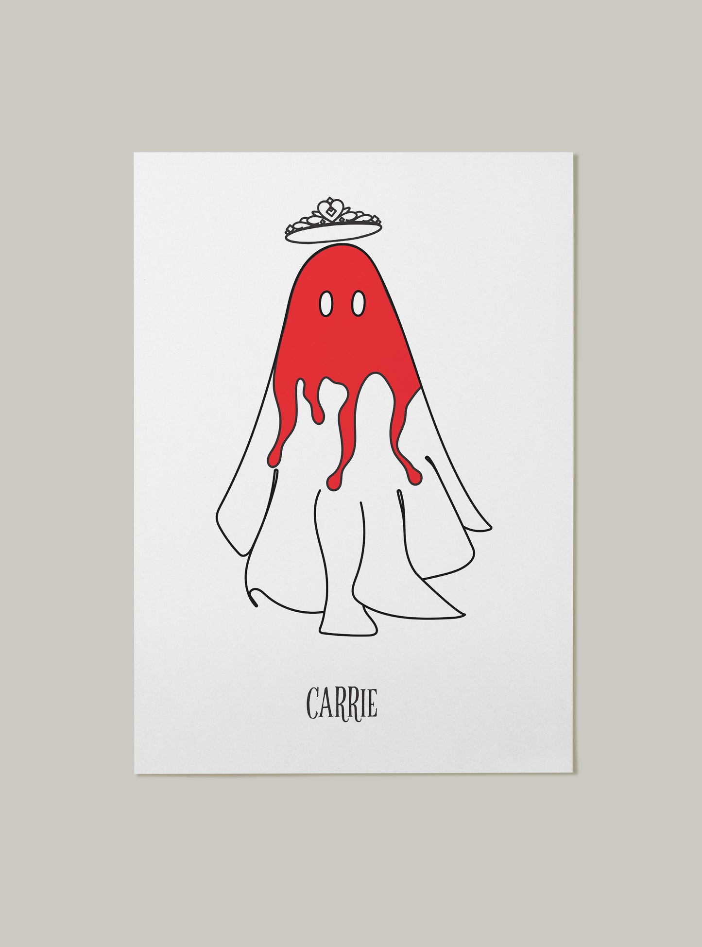 Horror Movie Ghost Art Print