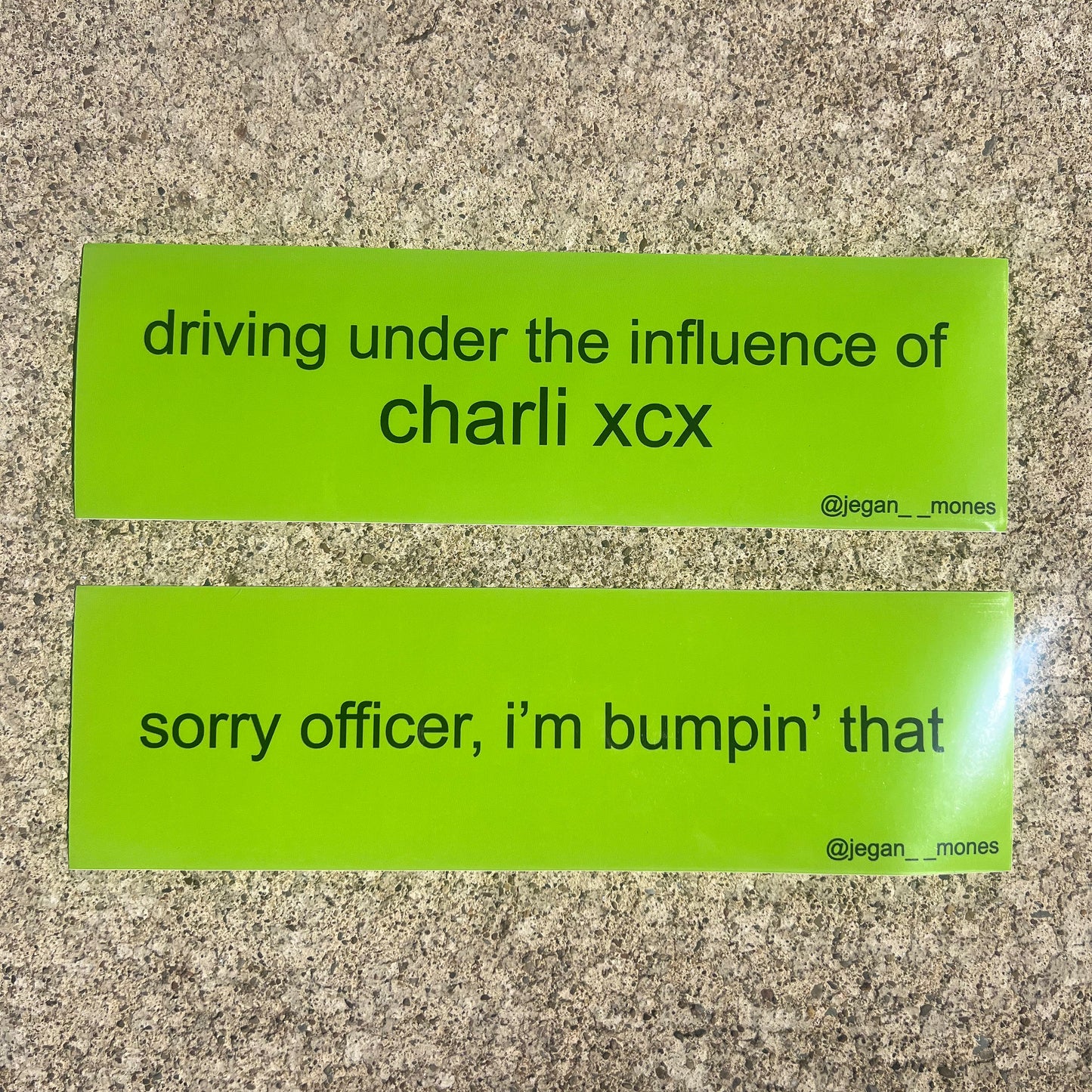 Charli XCX Brat Bumper Stickers