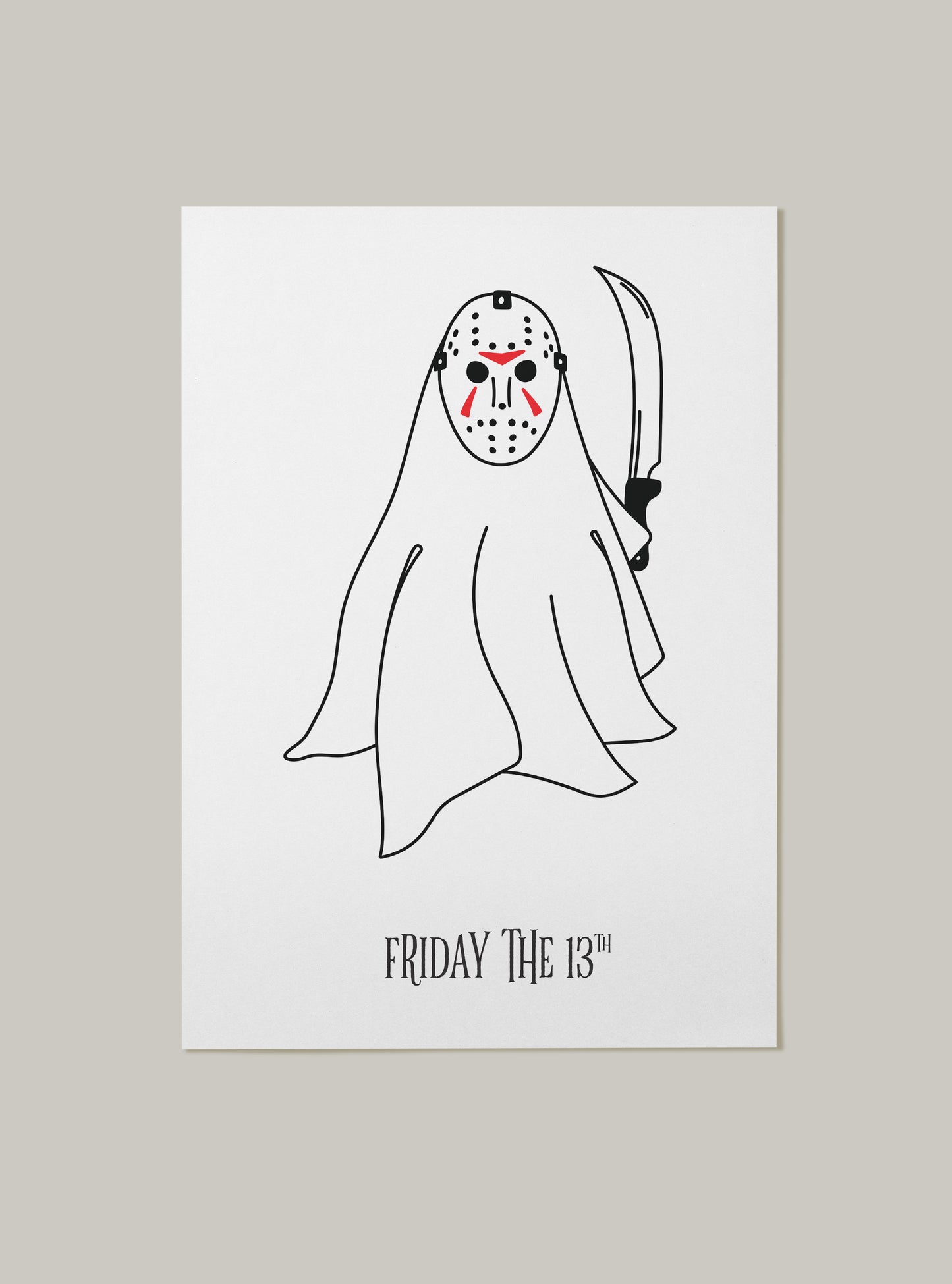 Horror Movie Ghost Art Print