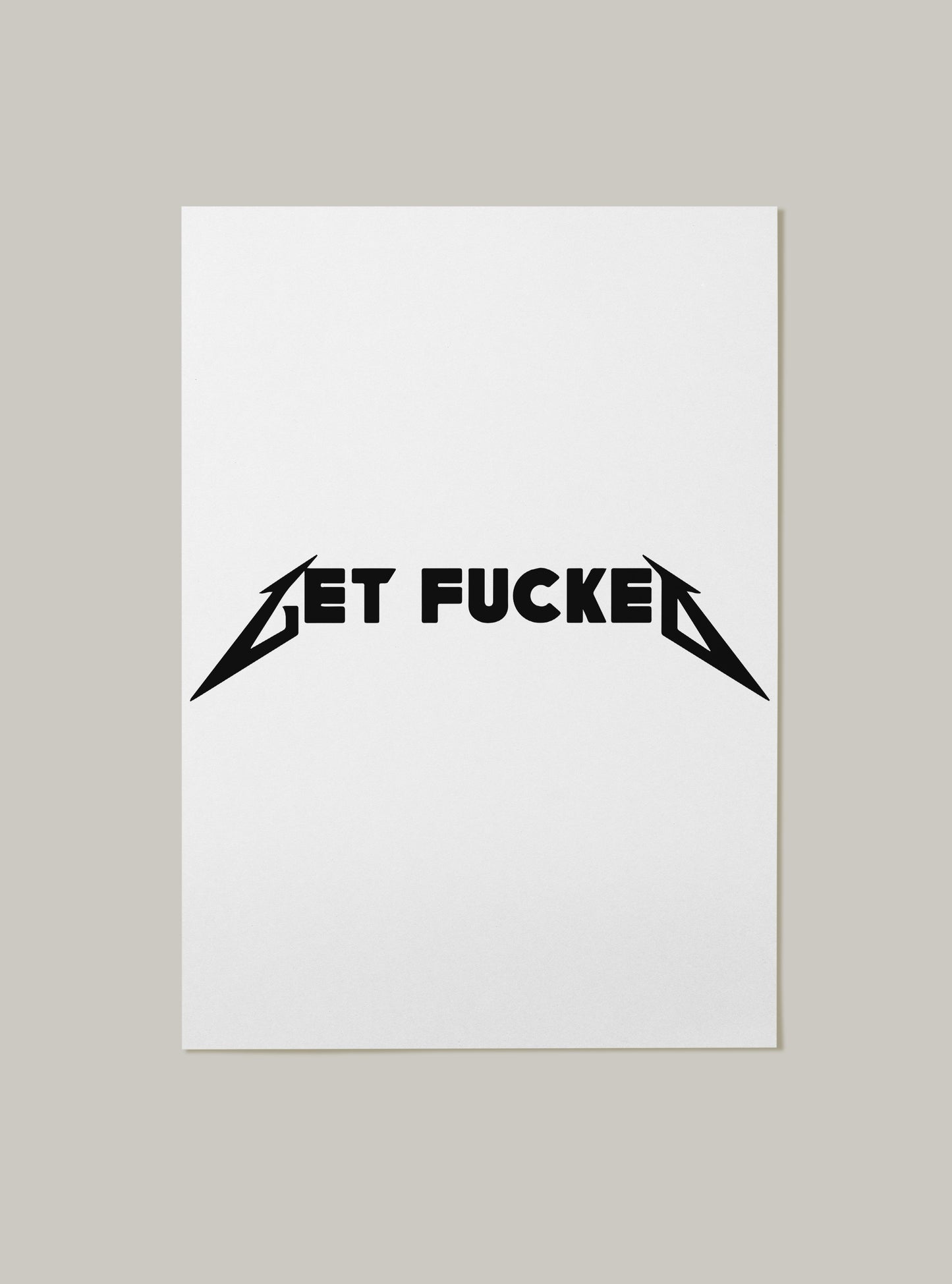 Get Fucked Band Font Art Print