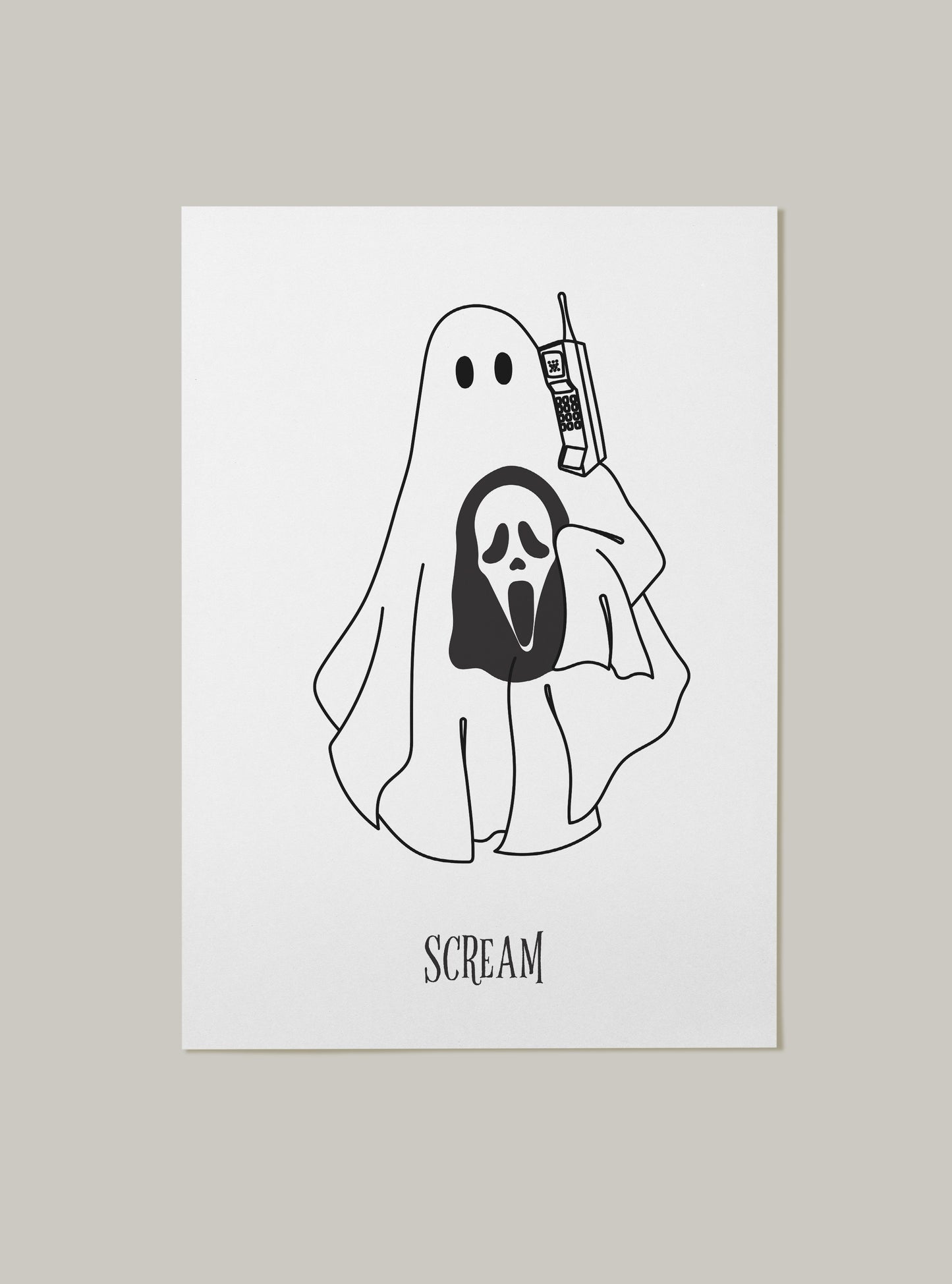 Horror Movie Ghost Art Print
