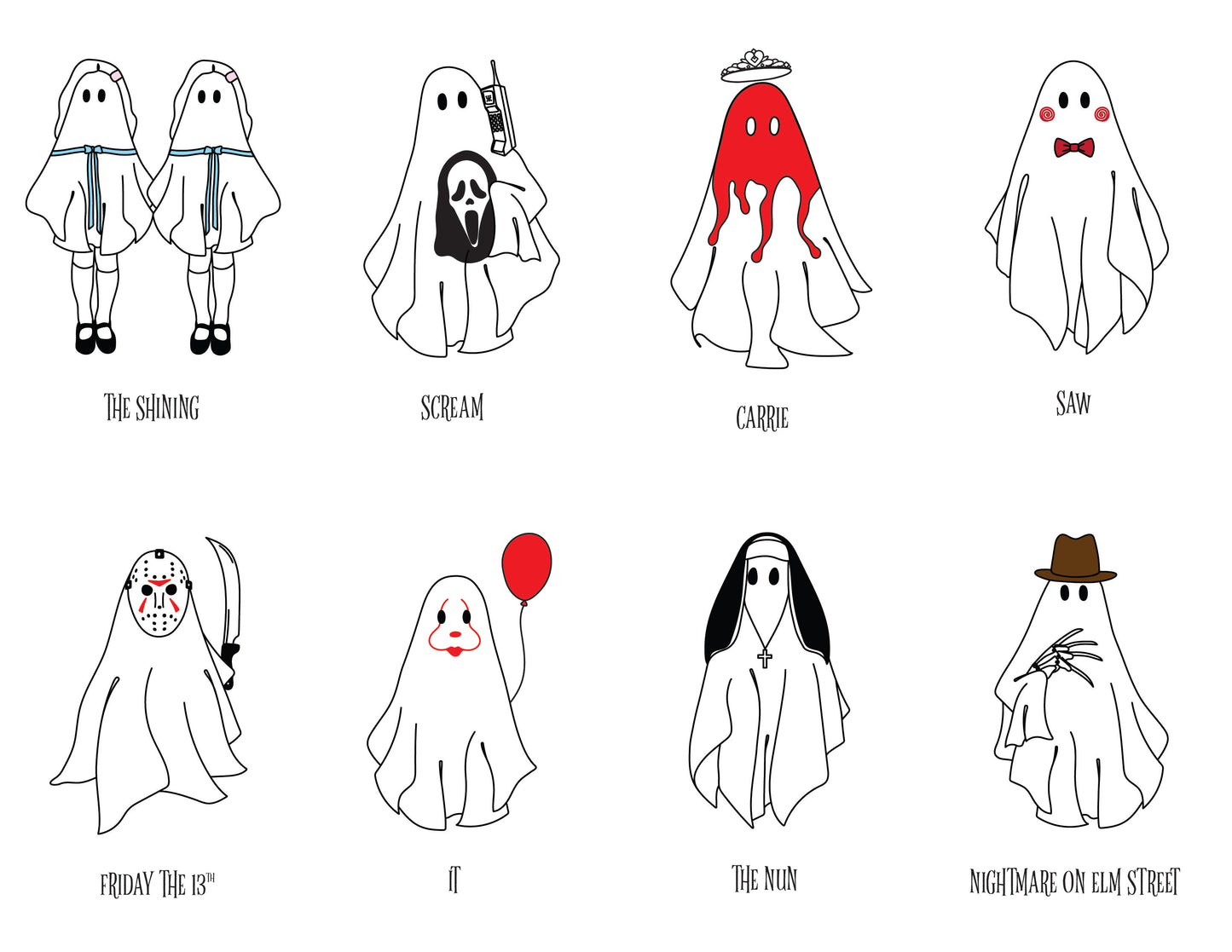 Horror Movie Ghost Lighter (8 Designs)