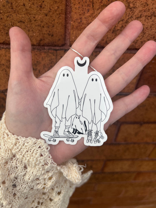 Ghost Skatepark Couple Sticker
