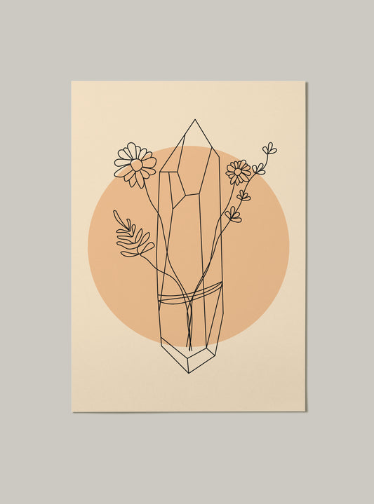 Witchy Crystal Art Print