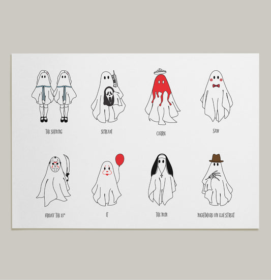 Horror Movie Ghost Art Print