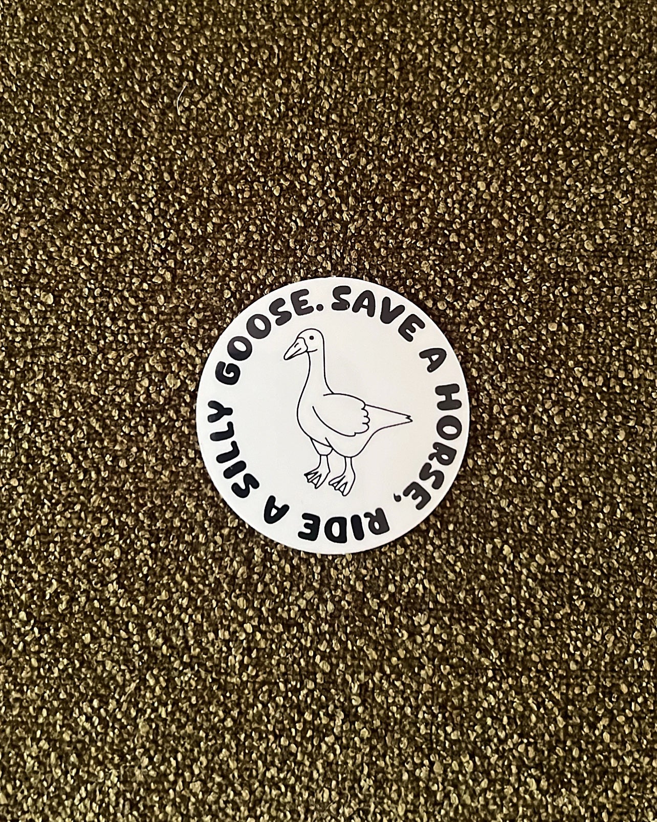 Save A Horse, Ride A Silly Goose Sticker