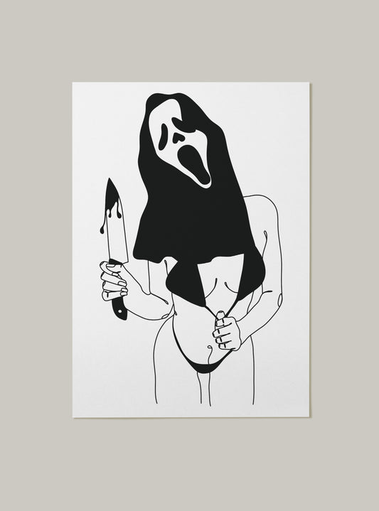 Scream Ghostface Art Print
