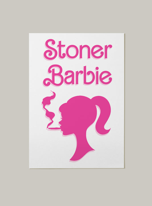 Stoner Barbie Art Print