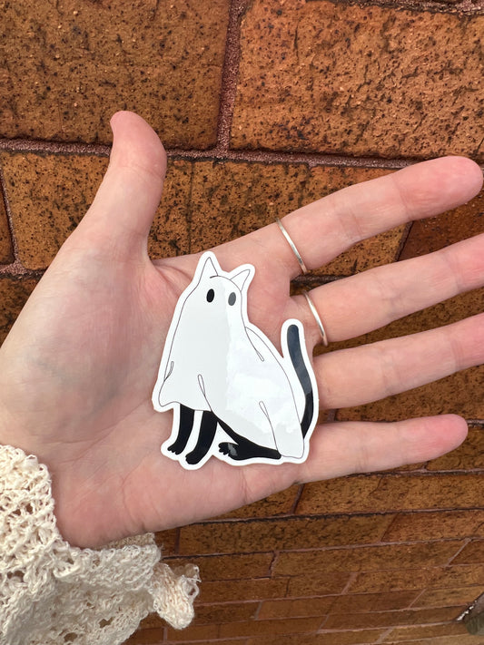 Ghost Kitty Sticker