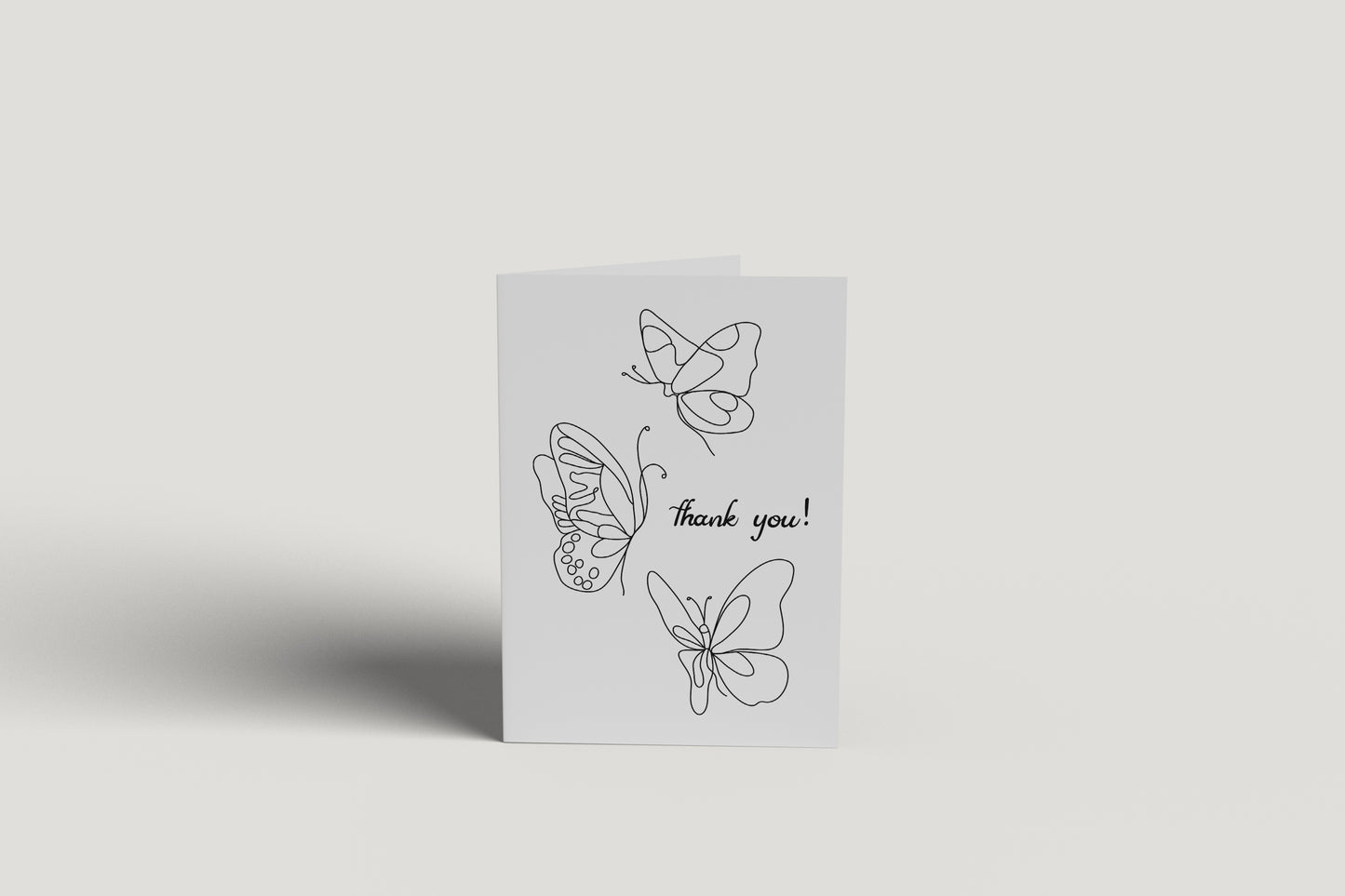Butterfly Thank You Greeting Card